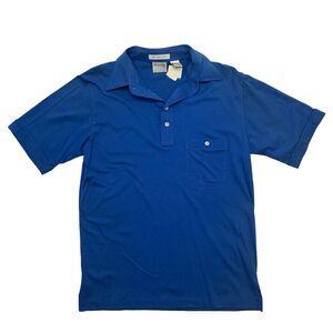 Windridge Polo Shirt Mens S Small Pacific Blue Combed Cotton Short Sleeve New